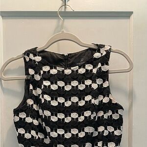 Adrianna Papell Beautiful Black and White Spotted Dress!!